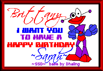 Birthday Gift from Sarah