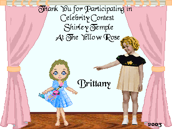 Shirley Temple Participation Award